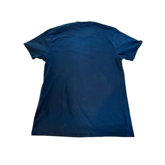 LEVIS 501 T-Shirt Blue With Red Letters Size Medium LEVIS Graphic Shirt - Picture 2 of 8